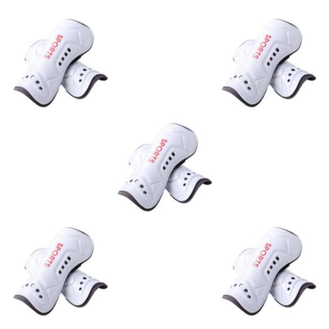maskred Adult Knee Support Comfortable And Injury Prevention Sports Protection Leg Sleeves Adjustable teen white 5Set