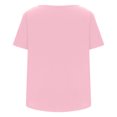 thumbnail image 2 of Birdeem T-Shirt à Boutons pour Femmes, Décontracté, Ample, Uni, Col Ras du Cou, Manches Courtes, 2 of 6