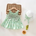 thumbnail image 1 of Robes pour Bébé Robe Tutu Sans Manches pour Bébé Robes d'Été pour Filles avec Chapeaux Deux Pièces Robe de Fête pour Fillette 2-3 Ans, 1 of 4