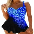 thumbnail image 2 of Women Plus Size Swimsuit Contrast Color Sleeveless Swimwear Bathing Suits, 2 of 5
