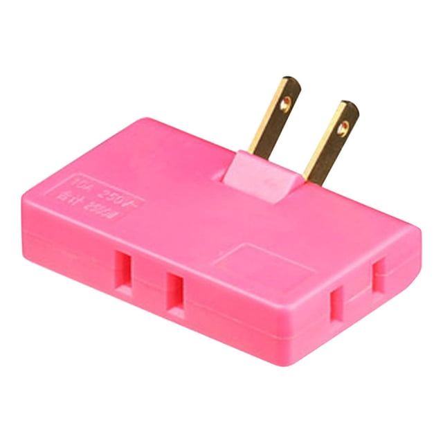 Pompotops Multi-head Plug Into One-turn Split-head Variational Converter Three-term Two-claw Flat-foot Plug-in Triangular Socket Two Holes Long And Empty Clearance