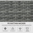 thumbnail image 4 of Outsunny 3 Pieces Garden Rattan Furniture Set with Cushions, Beige, 4 of 10