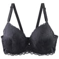 thumbnail image 1 of Lenpel Women's Plus Size Push up Bras Comfort Underwire Supportive Full Coverage Lace Bralettes Lifting Everyday Bras, 1 of 3