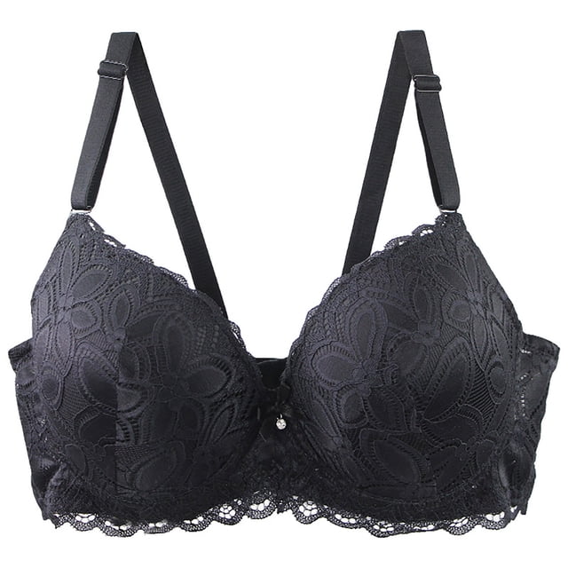 Lenpel Women's Plus Size Push up Bras Comfort Underwire Supportive Full Coverage Lace Bralettes Lifting Everyday Bras