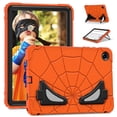 thumbnail image 1 of Étui Robuste Super Héros Enfants Sécuritaire en Silicone TPU PC Armure Rigide pour Samsung Tab A9 A8 Plus Tablette Support Antichute Antichoc Orange Noir Tab A9 8.7 2023, 1 of 6
