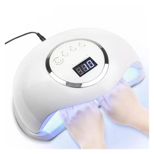 72W UV Lamp LED Nail Lamp Nail Dryer For All Gels Polish Sun Light Infrared Sensing 10/30/60s Timer Smart For Manicure ,Easy to Use