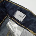 thumbnail image 4 of KIDSCOOL SPACE Little Girls Boys Jeans,Elastic Band Inside Ripped Straight Fit Stretchy Soft Denim Pants,Deep Blue,6-7 Years, 4 of 6