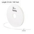 thumbnail image 2 of Unique Bargains 0.28' x 100 Yards Double Face Decorate Crafts Roll Satin Ribbon Raw White, 2 of 5