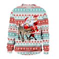 thumbnail image 1 of PMUYBHF Homme Chandail à Capuchon Noir pour Hommes Automne et Hiver Décontracté Tendance de Noël Imprimé Chandail à Col Rond Chandail à Capuchon Chandail pour Hommes Chandail à Capuchon TG, 1 of 4