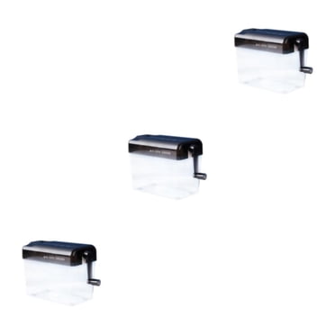 Youkk Déchiqueteuse Manuelle Haute Efficacité pour Déchiquetage Portable Déchiqueteuse Manuelle Grande Capacité Noire 3 Ensembles