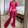 thumbnail image 1 of DPTALR Ensemble Décontracté pour Femmes avec Poche, Col Rond, Manches Longues + Pantalon, 1 of 7