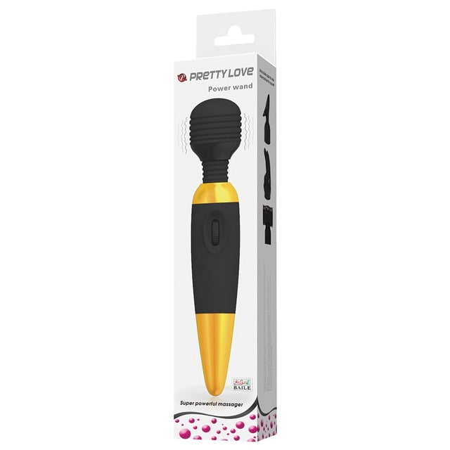 Pretty Love Power Wand Perosnal Massage Wand, Gold