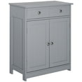 thumbnail image 1 of kleankin Armoire de Rangement de Salle de Bain avec 2 Portes, 2 Tiroirs, Tablette Ajustable, 1 of 10