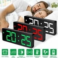 thumbnail image 3 of RYGRZJ Digital Alarm Clock, LED Alarm Clock for Bedroom, Electronic Desktop Clock with Large Display, Adjustable Brightness and Snooze Model for Bedroom, Desk, Office, 3 of 8