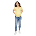 thumbnail image 1 of Paisley Sky Maternity Short Sleeve V-Neck Tee, 1 of 6