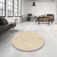 thumbnail image 4 of Ahgly Company Tapis d'Intérieur Ronds Lavables à la Machine, Style Transitionnel, Pêche Beige, Tapis de Zone, 3 Pieds Rond, 4 of 7