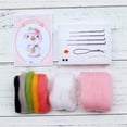 thumbnail image 4 of Pisexur Cute Penguin Pattern Handmade DIY Poke Wool Felts Material Production Package, Christmas Gifts for Kids, 4 of 9