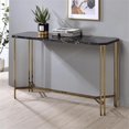 thumbnail image 2 of Steve Silver Daxton Black Faux Marble Sofa Table, 2 of 5