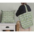 thumbnail image 5 of Soimoi Green Rayon Fabric Coffee Cup & Stripe Decor Fabric Printed Yard 42 Inch Wide, 5 of 5