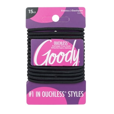 Goody Ouchless® Damage-Free Black Elastics - 15Ct