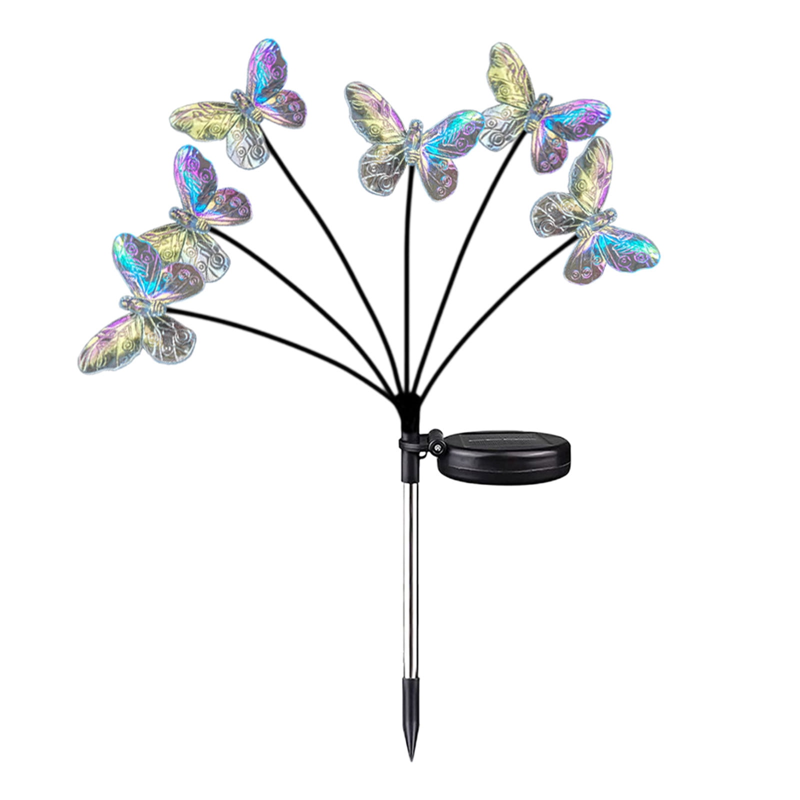 EARKITY Solar Garden Lights, Solar Lights Outdoor, Butterfly Solar Lights, Waterproof Solar Lights for Outside Garden Lawn Yard Patio Pathway Landscape Porch Decor (2Pcs)