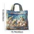 thumbnail image 3 of A Canvas Tote Bag, Women'S Shoulder Bag With Large Capacity, Double Stitching, Wide Comfortable Handle For Daily Use And Commuting, 3 of 7