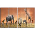thumbnail image 2 of Savannah Wildlife Panorama - African Canvas Art Print, 2 of 3