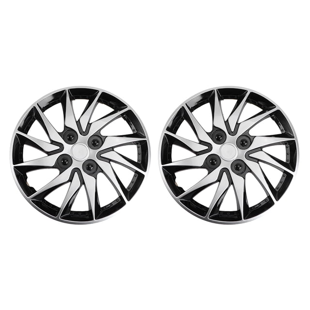 Shisuyan 2 Pcs Enjoliveur de Roue de Voiture 14 Pouces Moyeu de Voiture Capuchons de Remise à Neuf Auto Accessoires
