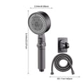 thumbnail image 3 of Yhmxh Home Decor Home Accessories Shower High Pressure Handheld Showerhead Hard Water High Pressure 8 Spray Modes Handheld Shower For The Elderly With Water Pipe Base Shower Head, 3 of 8