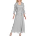 thumbnail image 2 of Vêtements Grande Taille pour Femmes Grande Taille Robe Longue Décontractée à Ourlet Ample en Dentelle Ajourée Patchwork Unie Robe Grande Taille Femmes Robe Grande Taille pour Femmes Vêtements pour Femmes Grande Taille, 2 of 8