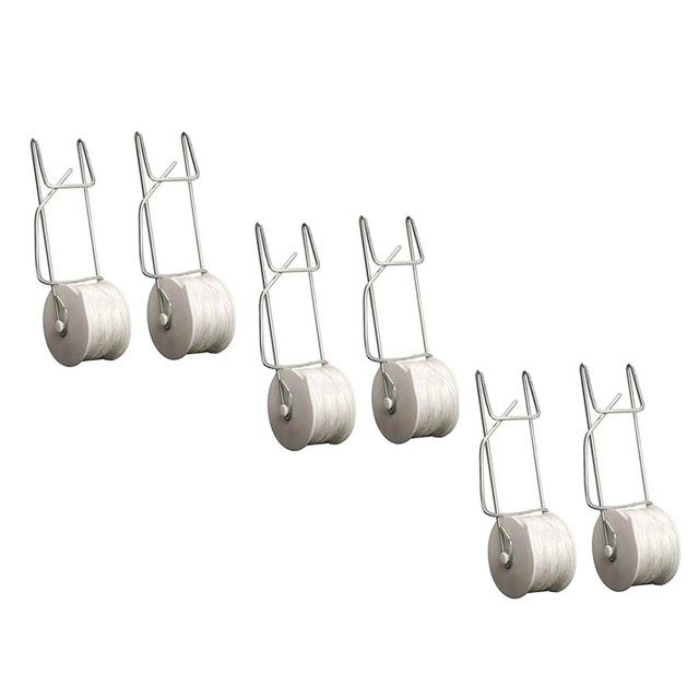 justharion Crochets à Rouleau Treillis Kit de Serre Résistant aux Intempéries Support de Culture Accessoires Extérieurs pour Plantes Jardin 6 Pcs