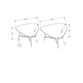 thumbnail image 2 of Monarch Specialties Table Set, 2pcs Set, Coffee, End, Side, Accent, Living Room, Metal, Laminate, Beige, Black, Contemporary, Modern, 2 of 3