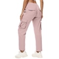 thumbnail image 1 of iHPH7 Joggers pour Femmes Pantalons Cargo de Randonnée Femmes Pantalons à Séchage Rapide Femmes Pantalons Amples Pantalons Taille Haute pour Femmes Pantalons Cargo Femmes Pantalons Cargo pour Femmes avec Poches Rose TG, 1 of 7