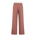 thumbnail image 3 of Pants for Women, Womens Fashionable Striped Printed Drawstring Wide Leg Pants, 3 of 4