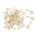 thumbnail image 1 of Key Charms Keys Bulk Metal Key Pendants Vintage Style Key Set Charms for Jewelry KC gold 100pcs, 1 of 9