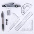 thumbnail image 2 of Boîte de Rangement Incassable, Ensemble de Boussoles de Géométrie avec Outils de Mathématiques Essentiels et Boussole Graphique, Parfait pour les Étudiants et les Enseignants, 2 of 6