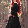 thumbnail image 4 of Ketyyh-chn99 Robes d'Été pour Femmes Robe Élégante pour Femme Robe Droite Unie pour Vacances Robe de Plage à Enfiler Noir,3TG, 4 of 5