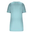 thumbnail image 4 of Birdeem T-Shirt à Col Rond Boutonné pour Femmes Haut à Manches Courtes Ample, 4 of 9