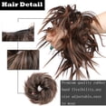 thumbnail image 4 of Chignon Synthétique Désordonné Pièce de Cheveux Ondulée Bouclée Élastique Chignon Épais pour Femmes Filles, 4 of 7
