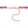 thumbnail image 4 of Miabella 17ct TGW Pink Tourmaline Bead Necklace in Rose Plated Sterling Silver, 4 of 4