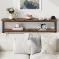 thumbnail image 4 of Narrow Console Table, 2-Tier Couch Table Behind Sofa, Small Entryway Table with Storage Display Shelves, for Hallway, Foyer, Living Room, Bedroom, 4 of 8