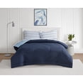 thumbnail image 1 of Bco Home 5 Piece Cooling Bedding Set Navy Full, 1 of 8