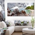 thumbnail image 1 of Plage Tropicale Exotique sous Ciel Bleu - Uvre d'Art Moderne sur Toile, 1 of 3