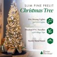 thumbnail image 4 of Home Heritage Anson 7' Slim 350 Clear Pre-Lit Artificial Christmas Tree, 4 of 11