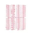 thumbnail image 3 of Uxcell Felt Letter Board Letters Numbers Symbols 3/4 inch Pink Alphabet Message Board Changeable, 3 of 6