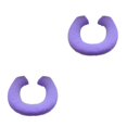 thumbnail image 2 of Thinsony Acrylic Fibers Made Toilet Mat Removable And Fits Most Toilets U Shape Purple 2Set, 2 of 6