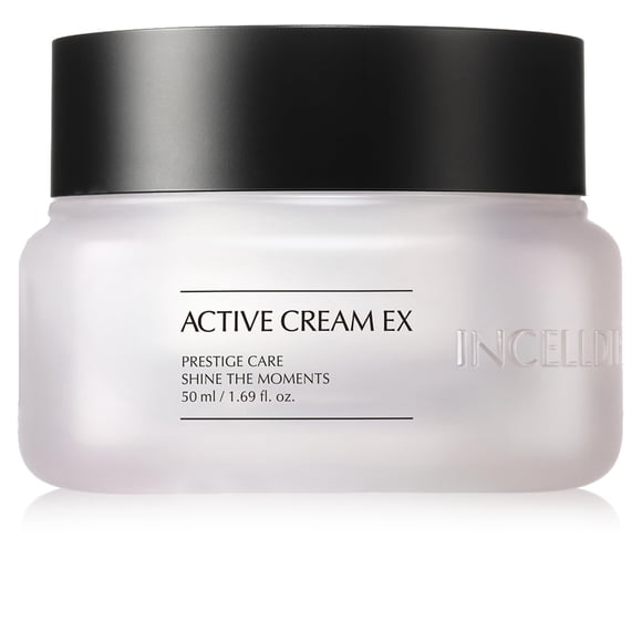 Incellderm Active Cream 50ml - Strengthen Skin Barrier, Plant Stem Cell, Intense Moisturizing, All Skin Types, K-Beauty, Made in Korea
