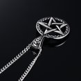 thumbnail image 4 of Bijoux Wiccans pour Femmes et Hommes Collier Pendentif Pentagramme en Acier Inoxydable, 4 of 4