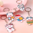 thumbnail image 4 of Cartoon Keychain Ring Fashion Cute Keyrings Animal Acrylic Door Car Key Holder Backpack Purse Wallet Keyring Pendant for Female Type 4, 4 of 9