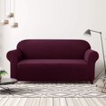 thumbnail image 2 of CHOK 2024 1-Piece Checks Stretch Sofa Cover Slipcover Couch Cover  Chair  Light Gray, 2 of 6
